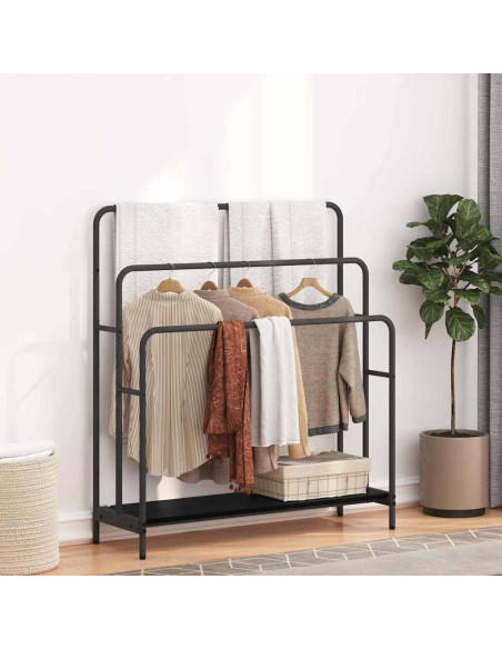 Appendiabiti Rovere nero 90 x 30 x 100.5 cm Legno multistrato