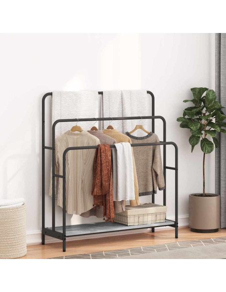 Appendiabiti Grigio sonoma 90 x 30 x 100.5 cm Legno multistrato