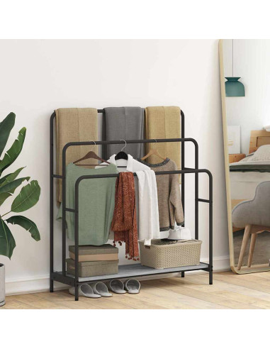 Appendiabiti Grigio sonoma 90 x 30 x 100.5 cm Legno multistrato