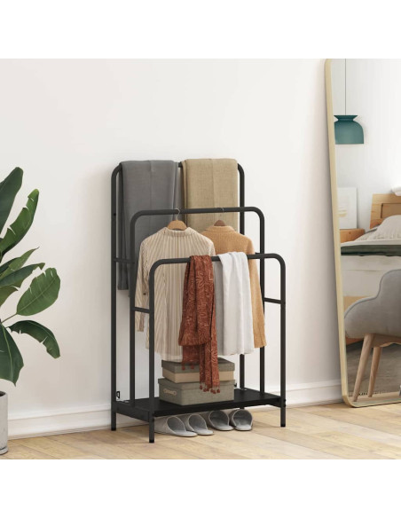 Appendiabiti Rovere nero 60 x 30 x 100.5 cm Legno multistrato