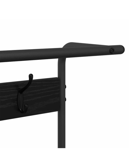 Appendiabiti Rovere nero 75 x 34 x 184 cm Legno multistrato