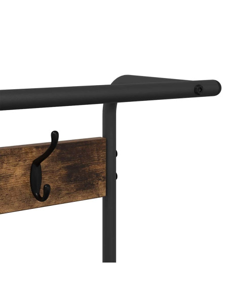 Appendiabiti Rovere fumo 75 x 34 x 184 cm Legno multistrato