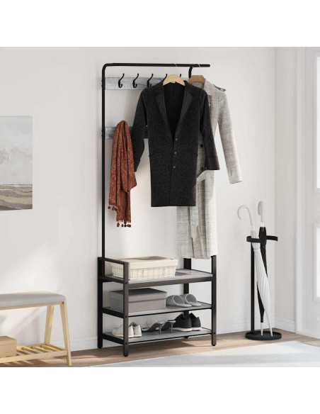 Appendiabiti Grigio sonoma 75 x 34 x 184 cm Legno multistrato