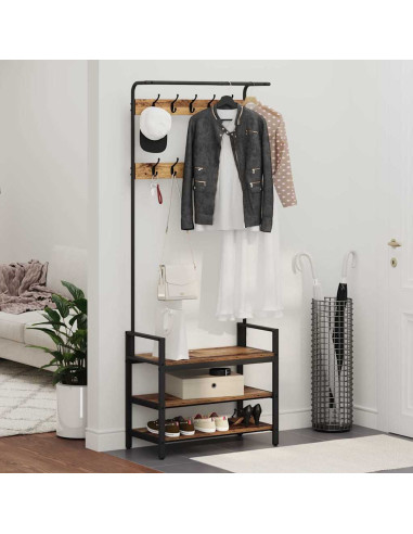 Appendiabiti Legno vecchio 75 x 34 x 184 cm Legno multistrato