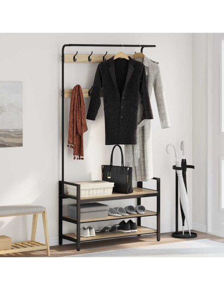 Appendiabiti rovere sonoma 95 x 34 x 184 cm Legno multistrato