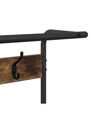 Appendiabiti Rovere fumo 95 x 34 x 184 cm Legno multistrato