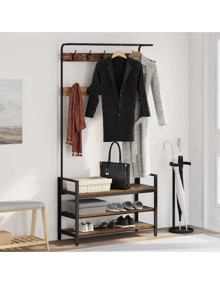 Appendiabiti Legno vecchio 95 x 34 x 184 cm Legno multistrato