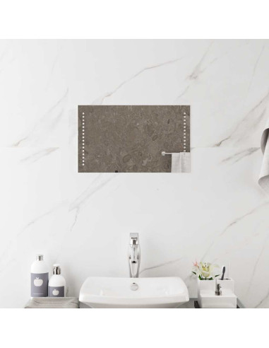 Specchio da Bagno con Luci LED 50x30 cm