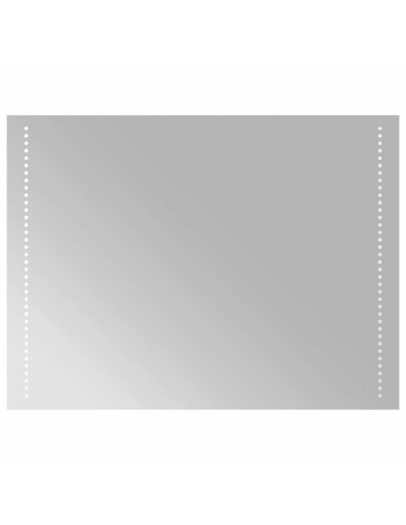 Specchio da Bagno con Luci LED 80x60 cm