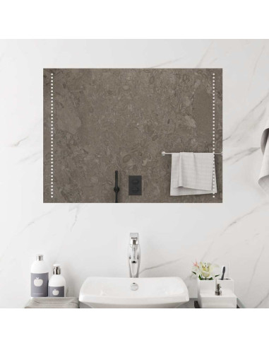 Specchio da Bagno con Luci LED 80x60 cm