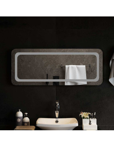 Specchio da Bagno con Luci LED 100x40 cm