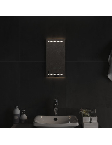 Specchio da Bagno con Luci LED 20x40 cm