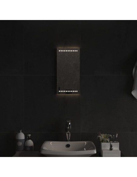 Specchio da Bagno con Luci LED 20x40 cm