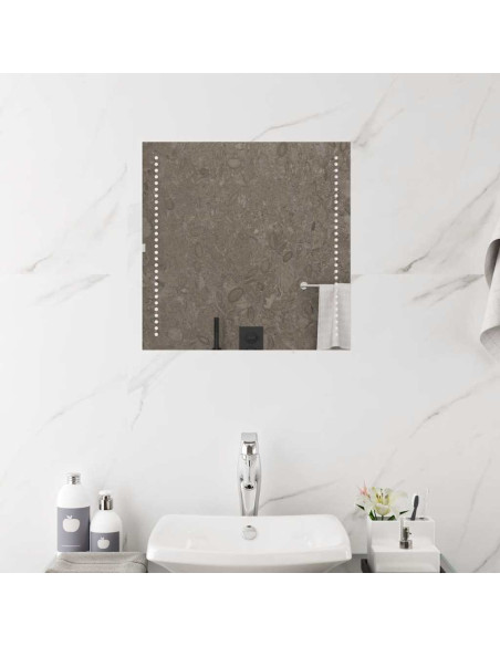 Specchio da Bagno con Luci LED 50x50 cm