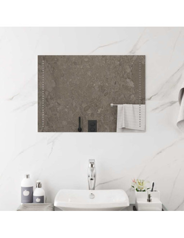 Specchio da Bagno con Luci LED 70x50 cm