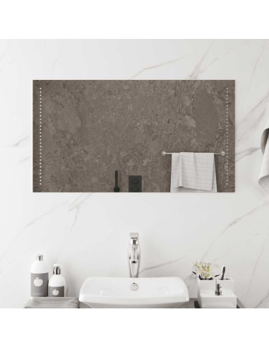 Specchio da Bagno con Luci LED 90x50 cm