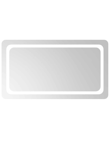 Specchio da Bagno con Luci LED 90x50 cm