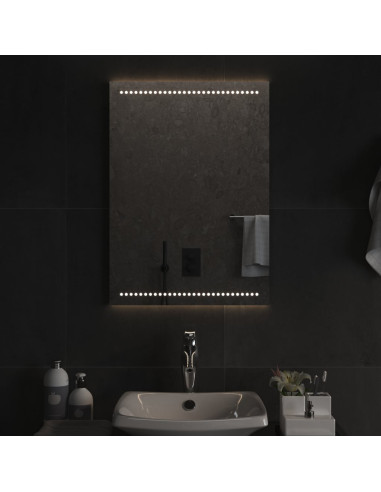 Specchio da Bagno con Luci LED 50x70 cm