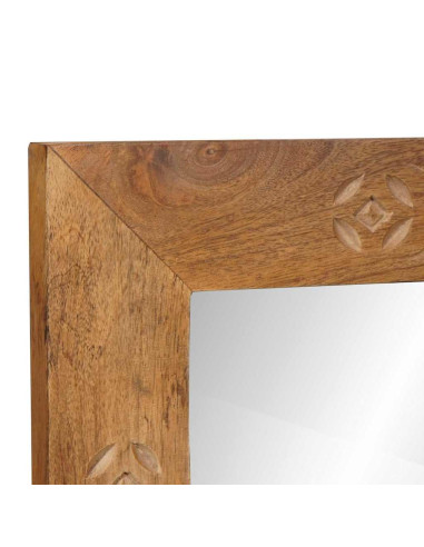 Specchio Marrone chiaro 57 x 70 x 3 cm legno massello di mango