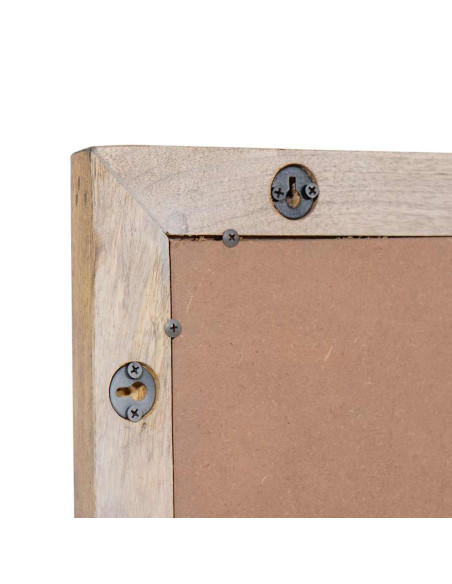 Specchio Bianco 57 x 70 x 3 cm legno massello di mango