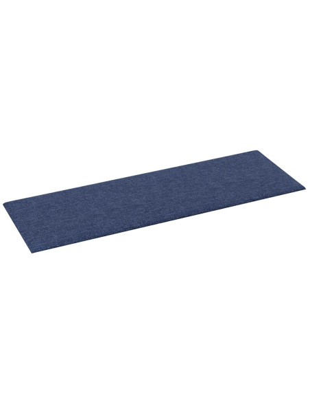 Pannelli Murali 12 pz Blu 90x30 cm in Tessuto 3,24 m²