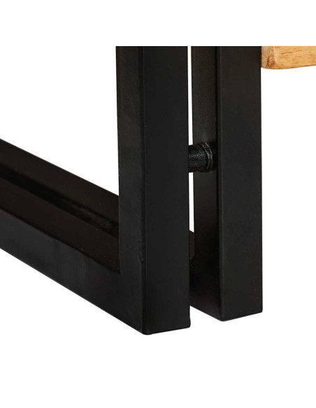 Mobile per scarpe con porta Marrone legno massello di mango