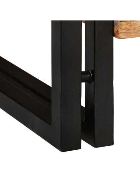 Mobile per scarpe con porta Marrone legno massello di riciclo