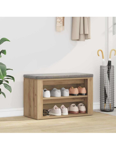 Scarpiera rovere artigianale 75 x 35 x 45 cm Legno multistrato