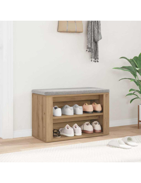 Scarpiera rovere artigianale 75 x 35 x 45 cm Legno multistrato