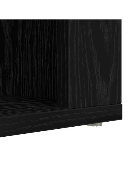 Scarpiera Rovere nero 75 x 35 x 45 cm Legno multistrato