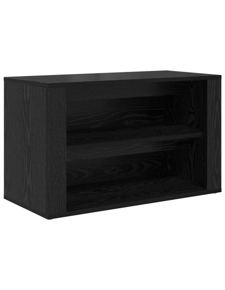 Scarpiera Rovere nero 75 x 35 x 45 cm Legno multistrato
