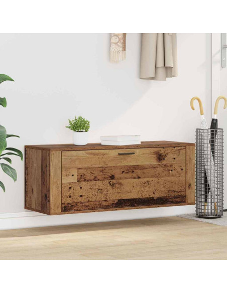 Mobile per scarpe con porta Legno vecchio 100 x 35 x 38 cm