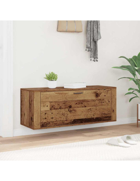 Mobile per scarpe con porta Legno vecchio 100 x 35 x 38 cm