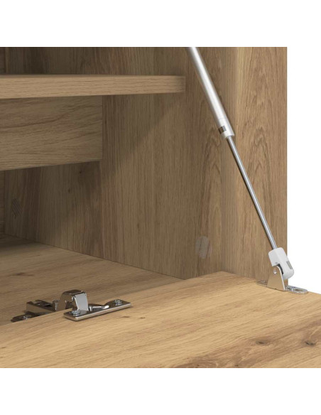 Mobile per scarpe con porta rovere artigianale 100 x 35 x 38 cm