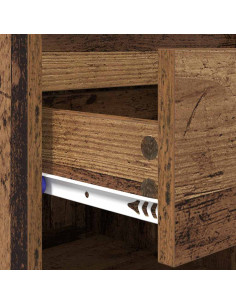 Mobile per scarpe con cassetto Legno vecchio 102 x 36 x 60 cm 2