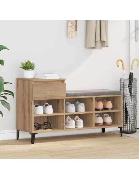 Mobile per scarpe rovere artigianale 102 x 36 x 60 cm