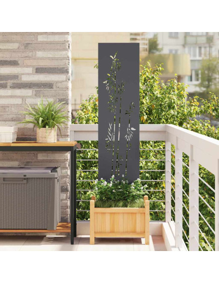 Schermo per privacy in giardino Floreale Antracite 32 x 140 cm