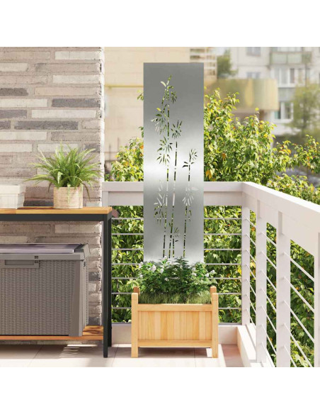 Schermo per privacy in giardino Floreale Argento 32 x 140 cm