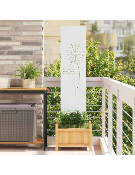 Schermo per privacy in giardino Traforo Bianco 32 x 140 cm