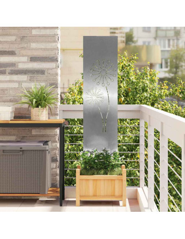 Schermo per privacy in giardino Traforo Argento 32 x 140 cm