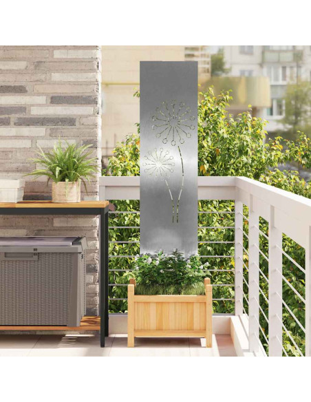 Schermo per privacy in giardino Traforo Argento 32 x 140 cm