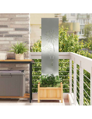 Schermo per privacy in giardino Traforo Argento 32 x 140 cm