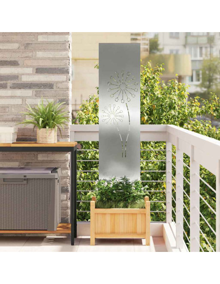 Schermo per privacy in giardino Traforo Argento 32 x 140 cm