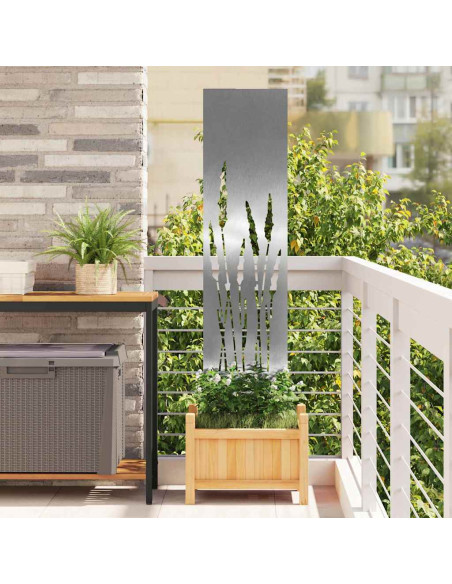 Schermo per privacy in giardino Traforo Argento 32 x 140 cm