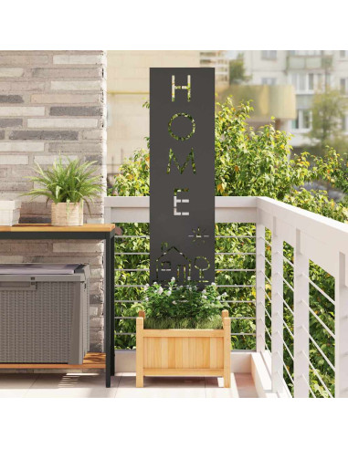 Schermo per privacy in giardino Traforo Nero 32 x 140 cm