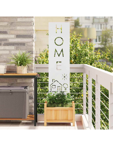 Schermo per privacy in giardino Traforo Bianco 32 x 140 cm