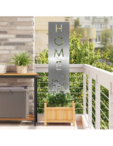 Schermo per privacy in giardino Traforo Argento 32 x 140 cm