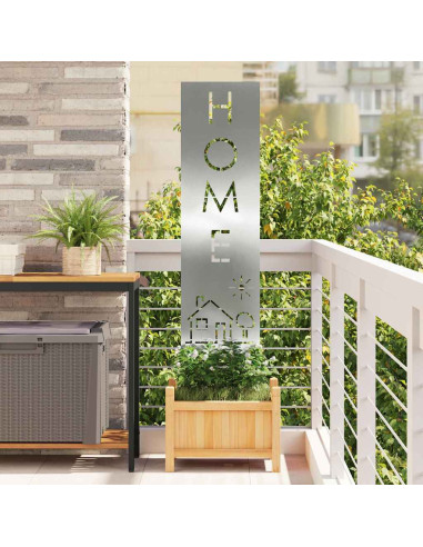 Schermo per privacy in giardino Traforo Argento 32 x 140 cm