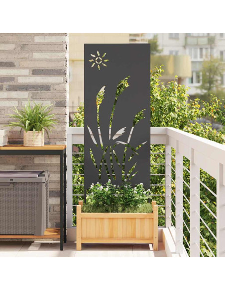 Schermo per privacy in giardino Traforo Nero 50 x 140 cm