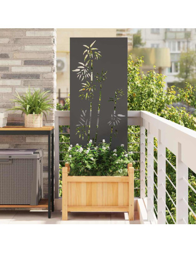 Schermo per privacy in giardino Floreale Nero 50 x 140 cm